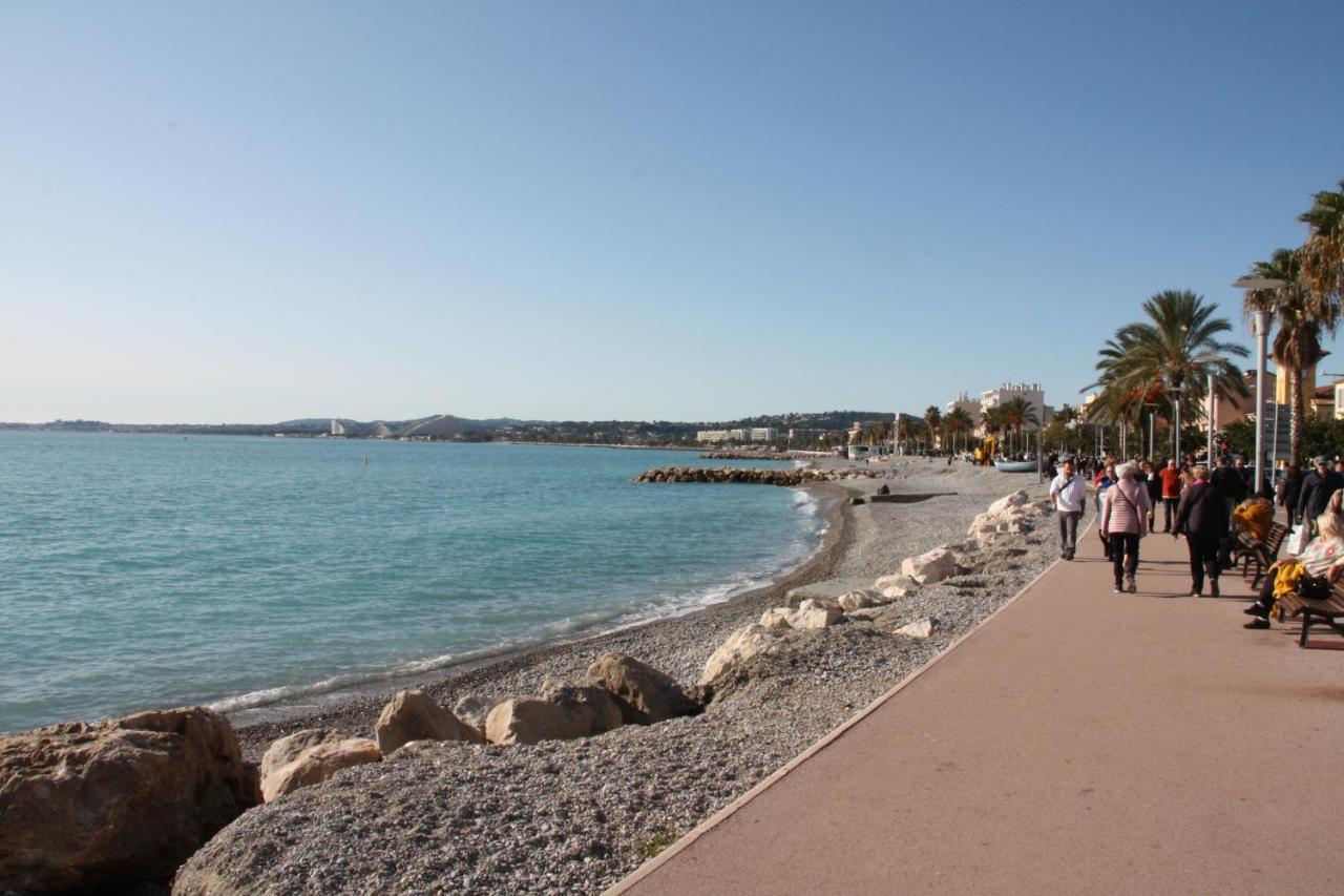 Studio F1 Vue Mer A 30M Des Plages Cagnes-sur-Mer Exteriér fotografie