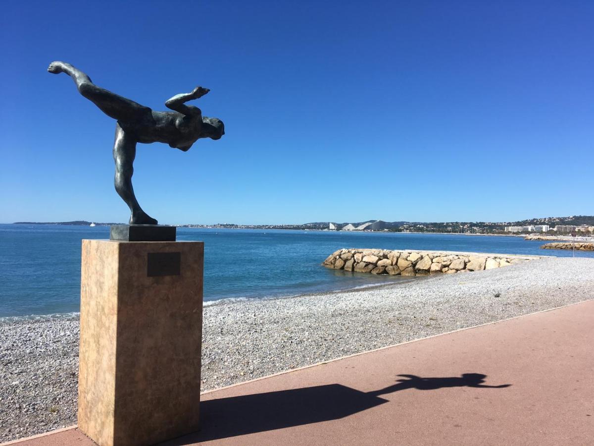 Studio F1 Vue Mer A 30M Des Plages Cagnes-sur-Mer Exteriér fotografie